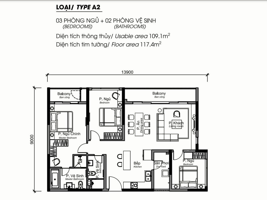 Layout căn hộ