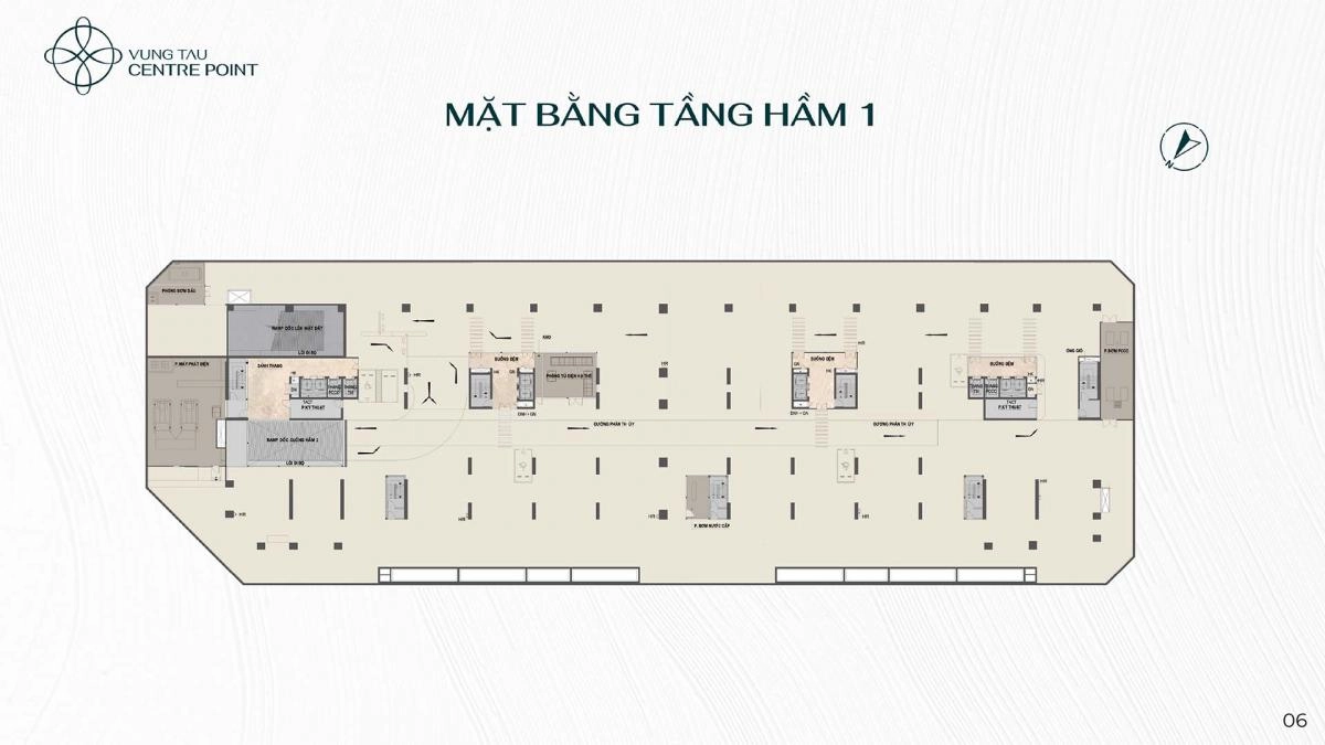 Mặt bằng Vũng Tàu Centre Point tầng hầm 1