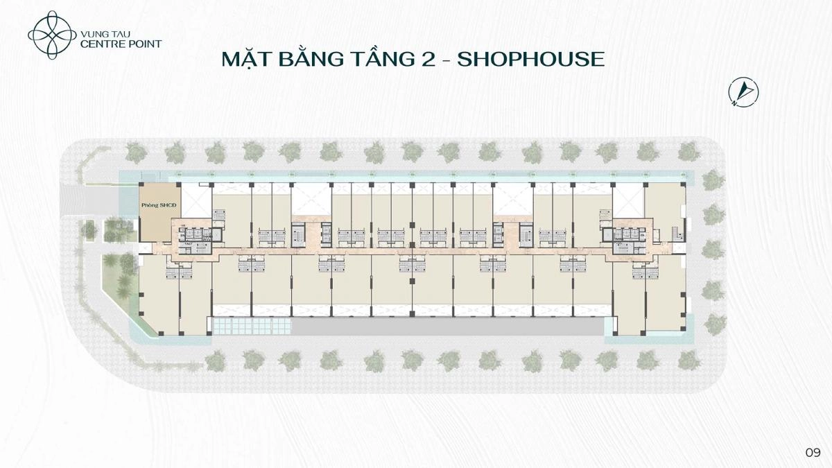 Mặt bằng Vũng Tàu Centre Point tầng 2