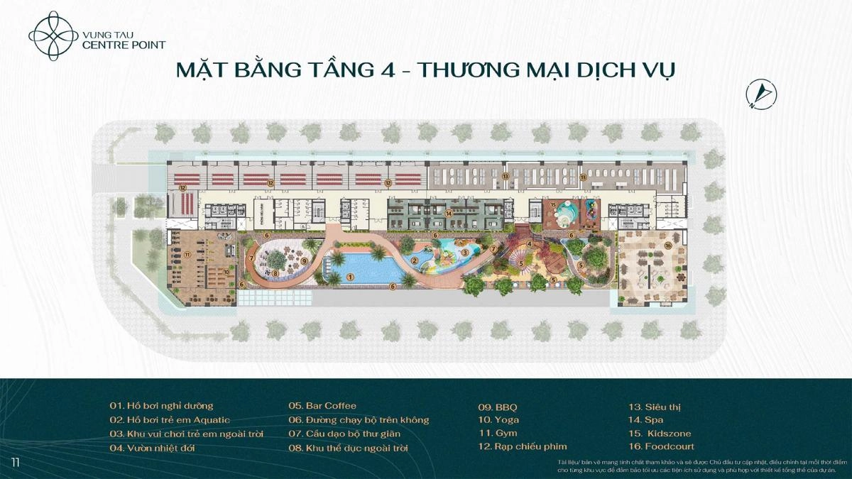 111Mặt bằng Vũng Tàu Centre Point tầng 4