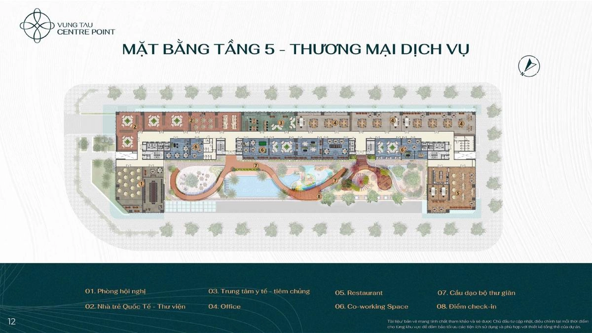 Mặt bằng Vũng Tàu Centre Point tầng 5